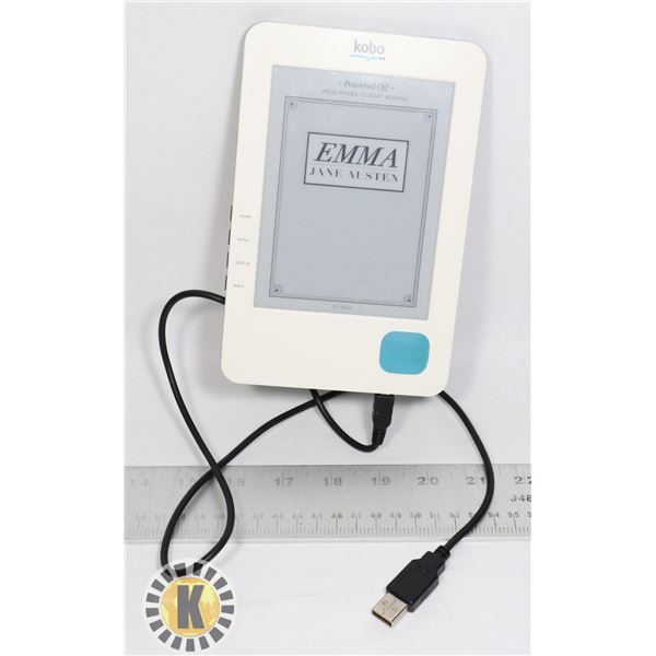 KOBO E READER WITH CHARGE CABLE