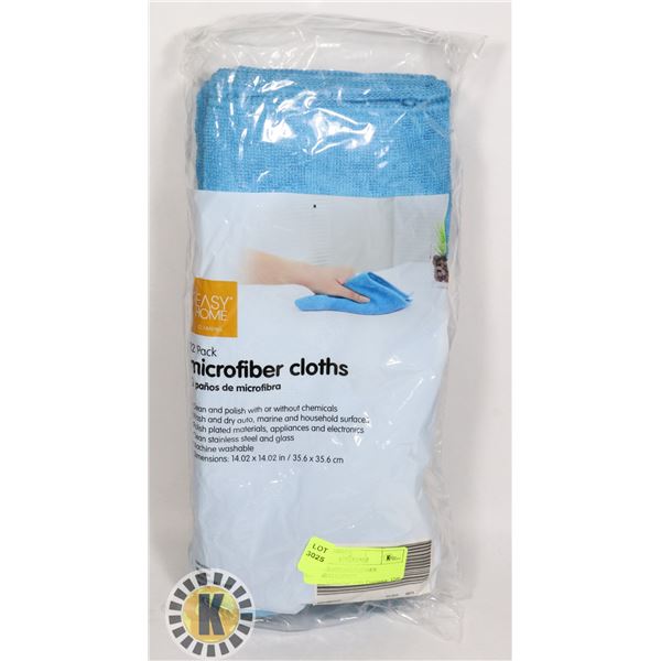 NEW 12 PACK MICROFIBER CLEANING CLOTHS