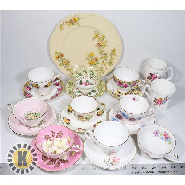 FLAT OF ASSORTED BONE CHINA