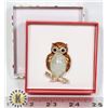 Image 1 : NEW OWL THEME BROOCH IN GIFT BOX