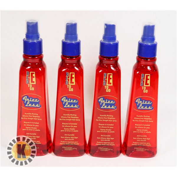 4 8OZ RED-E TO GO FRIZZ-LESS STRAIGHT STYLE SPRAY