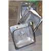 Image 1 : LOT OF 3 STAINLESS STEEL FINISH KITCHEN SINK