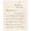 John H. Cardinal Newman Autograph Letter Signed