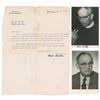 Martin Niemoller (3) Signed Items