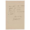Image 2 : Gustave Caillebotte Autograph Letter Signed