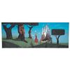 Eyvind Earle concept storyboard painting of Briar Rose from Sleeping Beauty