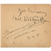 Image 1 : Paul Wittgenstein and Manuel Quiroga Signatures
