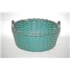 Image 1 : PAINTED DOUBLE HANDLED SPLINT BASKET - 10 3/4" ROUND SPLINT 