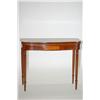 Image 1 : NEW ENGLAND SHERATON CARD TABLE - INLAID MAHOGANY SHAPED FLI