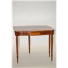 Image 2 : NEW ENGLAND SHERATON CARD TABLE - INLAID MAHOGANY SHAPED FLI