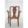 Image 2 : OLD QUEEN ANNE STYLE ARMCHAIR - ENGLISH MAHOGANY CHAIR W/ VA