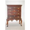 Image 1 : NEW ENGLAND QUEEN ANNE CHEST ON FRAME - CHERRY CHEST W/ 4 GR