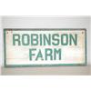 Image 1 : PAINTED TRADE SIGN FOR ROBINSON FARM - EARLY 20TH CENT. PINE
