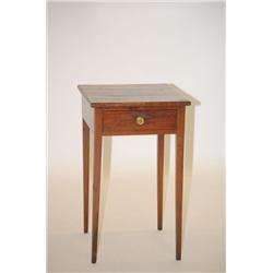 NEW ENGLAND HEPPLEWHITE 1 DRAWER WORK STAND - WORK STAND W/ 