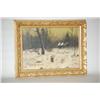 Image 1 : MARCIA P. RYDER OIL PAINTING - 19TH CENT. O/C OF WINTER LAND