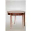 Image 2 : NEW ENGLAND HEPPLEWHITE CARD TABLE - MAHOGANY SHAPED FLIP TO