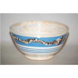 EARTHWORM BANDED MOCHAWARE BOWL - 5 3/4" PEARLWARE MOCHA BOW