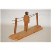 Image 2 : 19TH CENT. WOODEN JUMPING JACK DOLL TOY - CARVED PINE DOLL T