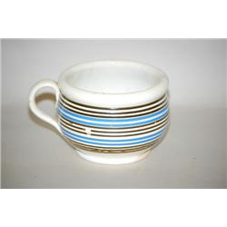 BANDED MOCHAWARE CHILDS POTTY - 3 1/4" PEARLWARE MOCHA POTTY