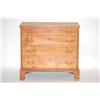Image 1 : NEW ENGLAND CHIPPENDALE TIGER MAPLE CHEST - MAPLE CHEST W/ 4