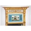 Image 2 : GILT FEDERAL TABERNACLE MIRROR - 19TH CENT. MIRROR W/ COLUMN