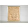 Image 1 : 18TH CENT. NEEDLEWORK SAMPLER PICTURE DEPICTING ANIMALS IN A
