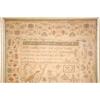 Image 2 : 18TH CENT. NEEDLEWORK SAMPLER PICTURE DEPICTING ANIMALS IN A
