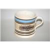 Image 2 : 2 5/8" BANDED SEAWEED MOCHA MUG - MOCHA CREAMWARE MUG W/ WID
