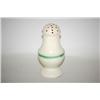Image 1 : GREEN LEEDS WARE PEPPER POT - LEEDS CREAMWARE PEPPER POT W/ 