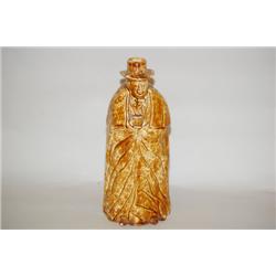 10 1/2" BENNINGTON COACHMAN BOTTLE - FLINT GLAZE ENAMEL BENN