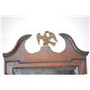 Image 2 : CHIPPENDALE SYLE MIRROR - MAHOGANY MIRROR W/ SHAPED & MOLDED