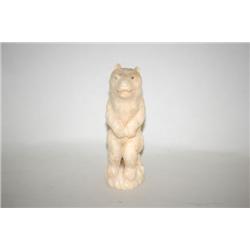 19TH CENT. CARVED BONE ANIMAL FIGURE - 3 5/8" CARVED BONE SE