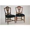 Image 1 : PR. NEW ENGLAND HEPPLEWHITE CARVED CHAIRS - (2) MAHOGANY SHI