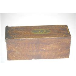 19TH CENT. PAINT DECORATED INSTRUMENT CASE - GRAIN PAINTED R