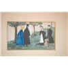 Image 4 : (3) 20TH CENT. FOLK ART WATERCOLOR PAINTINGS - (3) 19TH CENT
