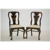 Image 1 : PR. CHIPPENDALE CARVED SIDE CHAIRS - ENGLISH MAHOGANY CHAIRS
