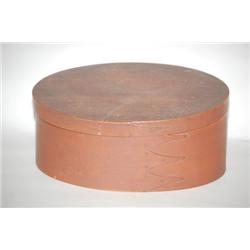 PAINTED SHAKER BANDED OVAL BOX - LARGE SHAKER FINGER BANDED 