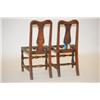 Image 2 : PR. WILLIAM & MARY YOKE BACK SIDE CHAIRS - (2) ENGLISH WALNU