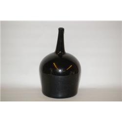 19TH CENT. BLOWN GLASS DEMIJOHN BOTTLE - 16 1/2" ENGLISH DEE