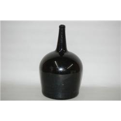 19TH CENT. BLOWN GLASS DEMIJOHN BOTTLE - 16 1/2" ENGLISH DEE