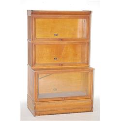 HALE BARRISTERS STACKING BOOKCASE - OAK STEPPED BACK STACKIN