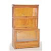 Image 1 : HALE BARRISTERS STACKING BOOKCASE - OAK STEPPED BACK STACKIN