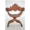 Image 3 : VICTORIAN REVIVAL ARMCHAIR - ROMAN REVIVAL X FORM WALNUT ARM