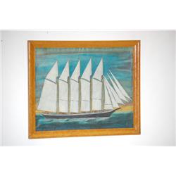 OIL PAINTING OF THE SHIP BAKER PALMER-LATE 19TH-EARLY 20TH C