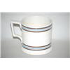 Image 2 : BANDED & ENGINE TURNED MOCHAWARE MUG - 4" PEARLWARE MOCHA MU