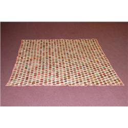 19TH CENT. NEW ENGLAND HANDSEWN QUILT - 19TH CENT. TUMBLING 