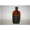 Image 2 : 7 1/2" STODDARD DOUBLE MOLD FLASK - AMBER STODDARD BLOWN "PA