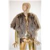 Image 1 : LADIES SILVER TIPPED FUR STOLE - VINTAGE STOLE TAGGED BAYLIN