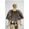 Image 2 : LADIES SILVER TIPPED FUR STOLE - VINTAGE STOLE TAGGED BAYLIN