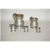 Image 1 : (5) GRADUATED PEWTER MEASURES - (5) 19TH CENT. ENGLISH BELLI